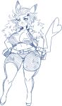  2023 anthro big_breasts bracelet breasts cleavage clothed clothing curvy_figure female fur_jacket generation_1_pokemon hair hands_on_hips hi_res jewelry long_hair looking_at_viewer midriff nintendo pikachu pokemon pokemon_(species) simple_background sketch solo spiked_bracelet spikes tight_clothing white_background wide_hips zacianswords 