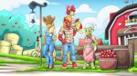  2023 5_fingers accessory anthro anthrofied apple apple_bloom_(mlp) applejack_(mlp) bandanna barn big_macintosh_(mlp) blonde_hair bow_ribbon clothing cloud cowboy_hat day digital_media_(artwork) earth_pony equid equine female fence fingers food freckles friendship_is_magic fruit granny_smith_(mlp) green_body green_eyes group hair hair_accessory hair_bow hair_ribbon hasbro hat hay headgear headwear hi_res hooves horse humanoid_hands kerchief male mammal my_little_pony mysticalpha orange_body orange_hair overalls plant pony red_body red_hair ribbons rope standing white_hair yellow_body yellow_eyes 