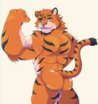  absurd_res anthro balls butt felid fur furry_balls furry_tail genitals hi_res male male/male mammal mr._hopp&#039;s_playhouse mr._stripes_(mr._hopp&#039;s_playhouse) pantherine solo stripes tail tiger wolfy_eduard 