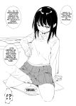  1girl greyscale hard_translated hard_translated_(non-english) highres long_hair monochrome non-web_source portuguese_text suzuki_nago tagme third-party_edit 