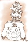  anthro breasts drxii food fruit halloween hi_res holidays ixi_(neopets) jack-o&#039;-lantern jumpstart_games magic_user neopet_(species) neopets plant pumpkin sophie_the_swamp_witch witch 