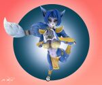  3d_(artwork) anthro blue_body blue_fur blue_hair breasts canid canine clothed clothing digital_media_(artwork) female fox fur gesture hair hand_heart hi_res krystal mammal nintendo psikokinetic simple_background smile solo source_filmmaker star_fox warfare_machine white_body white_fur 