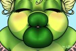  amphibian anthro digital_media_(artwork) female first_person_view frog hi_res incoming_kiss kissing kissing_pov kissy_face lips lipstick makeup penny_(tekandprieda) solo story_at_source tekandprieda_(artist) the_rune_tapper thick_lips 