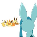  1:1 2023 2d_animation ambiguous_gender animated black_inner_ear blue_body blue_fur blue_markings brown_body brown_fur brown_inner_ear canid daww digital_media_(artwork) dipstick_tail eevee eeveelution eyes_closed feral flareon fluffy fluffy_tail frame_by_frame fur generation_1_pokemon generation_4_pokemon glaceon group happy head_tuft jolteon looking_at_another loop lying mammal markings multicolored_body multicolored_fur musical_note neck_tuft nintendo nude on_front orange_body orange_fur paws perspective pokemon pokemon_(species) quadruped shaded short_playtime simple_background simple_shading size_difference smile spiky_fur tail tail_markings tan_body tan_fur tan_markings tontaro tuft two_tone_body two_tone_fur white_background yellow_body yellow_fur 