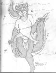  2017 anthro barefoot brianna_jackson chin_piercing claws clothed clothing dress ear_piercing ear_ring eyes_closed fangs feet female fur hi_res mammal marcushunter markings mephitid mole_(marking) musical_note on_one_leg open_mouth panties piercing raised_tail ring_piercing signature singing skunk solo standing tail teeth text toe_claws tongue underwear 