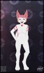  aethelwulf anthro breasts female fur generation_4_pokemon genitals hi_res humanoid nintendo nipples pachirisu pink_body pink_fur pink_nipples pokemon pokemon_(species) pokemon_humanoid pose pussy solo white_body white_fur 