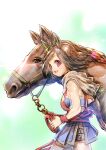  1girl animal_ears creature_and_personification highres horse horse_ears horse_girl short_hair umamusume usapenpen2019 winning_ticket_(racehorse) winning_ticket_(umamusume) 