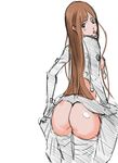  ass bad_id bad_pixiv_id blush gantz gantz_suit long_hair shimohira_reika solo undomiell very_long_hair 