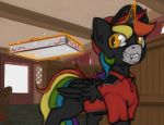  equid equine fan_character food horse mammal marsminer my_little_pony pizza pony rainbow_heart 