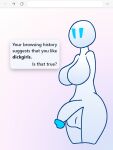  2023 armless artificial_intelligence balls breasts chesapeake featureless_breasts genitals gradient_background gynomorph humanoid intersex penis simple_background solo wide_hips 