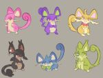  alolan_form alolan_rattata ambiguous_gender blue_body blue_fur feral fur generation_1_pokemon green_body green_fur grey_background group labbit1337 nintendo pink_body pink_fur pokemon pokemon_(species) punk rattata regional_form_(pokemon) simple_background tan_body tan_fur yellow_body yellow_fur 