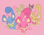  ambiguous_gender blue_body blue_fur female feral fur generation_1_pokemon green_body green_fur group labbit1337 male nintendo pink_body pink_fur pokemon pokemon_(species) rattata yellow_body yellow_fur 