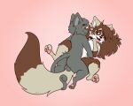 anthro balls blaise_(coyoticgood) breasts canid canine citrine_(hypnocatto) coyoticgood domestic_cat duo felid feline felis female fox fur genitals grey_body grey_fur hair looking_at_another male male/female mammal pawpads paws sex 