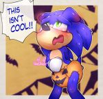  blush bodily_fluids diaper embarrassed halloween holidays humiliation jack-o&#039;-lantern male onechan sega solo sonic_the_hedgehog sonic_the_hedgehog_(film) sonic_the_hedgehog_(series) tears 