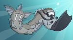  abs ambiguous_gender clothing diving_mask dorsal_fin drawfee drawfee_(copyright) ear_fins feral fin gills gloves handwear jumpstart_games maraquan_neopet marine mask nathan_yaffe neopet_(species) neopets scuba solo tail tail_fin tusks 