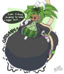  belly big_belly big_breasts blaster_master breasts cleavage clothed clothing female forced hi_res humanoid kanna_(blaster_master) kingcreep105 male male/female master_blaster plant plant_pot potted_plant solo tight_clothing unwilling_prey vore 