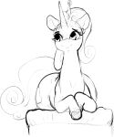  2023 anthro big_butt black_and_white bodily_fluids butt crown curled_hair curled_tail cutie_mark equid equine eyelashes feral hair hasbro headgear hi_res hooves horn horse huge_butt lying mammal monochrome my_little_pony pony raljoy sketch smile solo sweat unicorn 