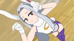  absurdres animal_ears boku_no_hero_academia cosplay eri_(boku_no_hero_academia) eringojp highres mirko mirko_(cosplay) rabbit_ears red_eyes tail white_hair 