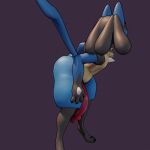  3d_(artwork) 3d_animation animated anthro balls bedroom_eyes bent_over big_balls big_butt big_penis black_pupils butt chest_spike digital_media_(artwork) flaccid generation_4_pokemon genitals gloves_(marking) kingofacesx looking_back loop lucario male markings multicolored_body narrowed_eyes nintendo nude penis pokemon pokemon_(species) pupils red_eyes seductive short_playtime smile solo spikes spikes_(anatomy) thick_thighs turntable_(animation) two_tone_body wide_hips 