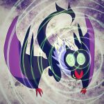  animal_focus claws commentary_request full_body fur_collar grey_background herari looking_at_viewer no_humans noivern pokemon pokemon_(creature) pokemon_move solo yellow_eyes 