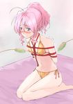  bdsm bikini blush bondage bound caro_ru_lushe lyrical_nanoha mahou_shoujo_lyrical_nanoha mahou_shoujo_lyrical_nanoha_a's mahou_shoujo_lyrical_nanoha_strikers shibari shirogane_(fox) solo swimsuit 