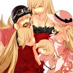  bad_id bad_pixiv_id bakemonogatari blonde_hair fangs kiss-shot_acerola-orion_heart-under-blade kizumonogatari long_hair miko_(yayamiko) monogatari_(series) multiple_girls oshino_shinobu time_paradox 