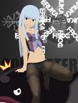  absurdres blue_eyes blue_hair eruka_frog highres lingerie makeup panties pantyhose soul_eater stiky_finkaz underwear 