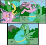  belly big_belly comic eeveelution espeon grovyle licking nintendo noel nonine oral_vore pok&eacute;mon pok&eacute;mon_(species) saliva same_size_vore soft_vore sparky_the_chu swallowing tongue tongue_out video_games vore 