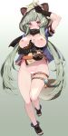  1girl absurdres aged_up animal_ears animal_hood bangs blunt_bangs blush breasts censored fake_animal_ears genshin_impact gloves heart heart_censor highres hood japanese_clothes leaf leaf_on_head looking_at_viewer navel nipples open_mouth pussy raccoon_ears sayu_(genshin_impact) short_hair short_hair_with_long_locks sidelocks solo waterring 