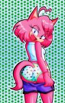  back-print_panties bottomwear bottomwear_pull canid canine clothing clothing_pull fan_character fox fur hi_res mammal panties pink_body pink_fur print_clothing print_panties print_underwear rear_view rnp sega shorts shorts_pull solo sonic_the_hedgehog_(series) underwear 