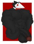  2021 abs anthro areola avian balls biceps big_balls big_muscles big_penis biped blush bow_tie deltarune digital_media_(artwork) flaccid gabgbb genitals hi_res huge_muscles huge_penis male mostly_nude muscular muscular_anthro muscular_male nipples pecs penis simple_background solo swatchling thick_thighs triceps undertale_(series) wide_hips 