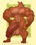  2022 3_toes abs anthro areola balls biceps big_balls big_muscles big_penis biped canid canine digital_media_(artwork) disney feet foreskin fox gabgbb genitals half-erect hi_res huge_balls huge_muscles huge_penis hyper hyper_genitalia hyper_muscles hyper_penis male mammal muscular navel nick_wilde nipples pecs penis quads simple_background smile solo thick_thighs toes triceps vein veiny_penis wide_hips zootopia 