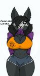  anthro big_breasts breasts cleavage clothed clothing dolphin_shorts female hi_res malo mask pace-maker scp-1471 scp-1471-a scp_foundation skull_mask small_waist solo thick_thighs wide_hips 