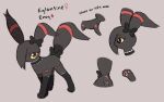  bangs clothing eeveelution eglantine_(labbit1337) female feral footwear generation_2_pokemon genitals goth labbit1337 model_sheet nintendo pokemon pokemon_(species) pussy sin_garden socks solo umbreon 