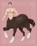  abs andromorph barazoku big_pecs bodily_fluids brown_eyes brown_hair centaur cheekbones dripping dripping_milk equid equid_taur equine fist frankly-art hair hi_res hooves humanoid humanoid_taur hyper_udder hyper_udders intersex jefftaur lactating large_pecs leaking male male_lactation male_udder mammal mammal_taur milk_leaking muscular muscular_andromorph muscular_intersex muscular_male navel nipples nude paisley_pattern pecs smile solo tail taur teats udders western 