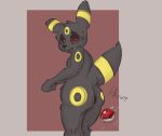  absurd_res anal anal_fluids anonymous_artist anthro anus big_butt butt chubby_male eeveelution expulsion fart gape_fart gaping gaping_anus generation_2_pokemon hi_res looking_at_viewer loose_anus male nintendo pokeball pokemon pokemon_(species) simple_background solo toy umbreon 