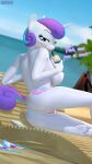  3d_(artwork) absurd_res anthro anthrofied antonsfms anus big_breasts breasts cellphone digital_media_(artwork) drinking equid equine female flurry_heart_(mlp) friendship_is_magic genitals hasbro hi_res horn mammal my_little_pony nipples phone pussy solo unicorn 