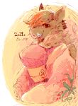  1girl 2019 animal_ears artist_name bangs blush body_fur border breasts brown_fur brown_hair chinese_zodiac chromatic_aberration colored_eyelashes commentary_request dated dated_commentary from_side fur_collar furry furry_female hand_up happy highres japanese_clothes kimono large_breasts long_sleeves looking_at_viewer multicolored_hair new_year obi open_mouth orange_eyes orange_hair original partial_commentary pig_ears pig_girl pink_kimono pipisan round_image sash short_hair signature simple_background sketch smile snout solo tongue tusks two-tone_hair upper_body white_border wide_sleeves year_of_the_pig yellow_background 