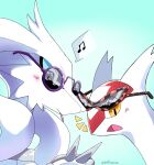  ambiguous_gender blue_eyes blush dragon duo eyewear female feral generation_3_pokemon generation_5_pokemon hi_res latias legendary_pokemon looking_at_viewer nintendo pokemon pokemon_(species) reshiram sunglasses unknown_artist yellow_eyes 