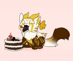 6:5 angel animated birth birthday cake celebration dessert dragon eyes food happy hatchday horn invalid_tag naana naanahstnil short_playtime small_(disambiguation) tail wholesome 
