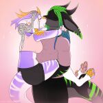  1:1 2023 4_toes 5_fingers anthro breasts clothed clothing digital_media_(artwork) dragon duo ear_piercing ear_ring feet female fingers fur furred_dragon horn hybrid male male/female mb padjetxharrington piercing purple_body purple_fur ring_piercing toes white_body white_fur wingless_dragon 