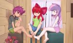  3girls absurdres apple_bloom barefoot feet highres humanization multiple_girls pestil scootaloo sweetie_belle 