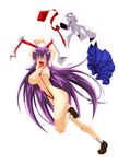  :d ^_^ animal_ears arms_up bad_anatomy bad_id bad_pixiv_id blush body_blush breasts bunny_ears cleavage closed_eyes endou_tatsumi full_body hair_over_eyes happy large_breasts long_hair navel necktie open_mouth purple_hair red_neckwear reisen_udongein_inaba running shiny shiny_skin shoes simple_background skirt slingshot_swimsuit smile socks solo swimsuit touhou undressing very_long_hair white_background white_legwear 