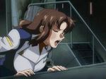  animated animated_gif bounce bouncing_breasts breasts brown_hair gif gundam gundam_seed gundam_seed_destiny large_breasts long_hair lowres murrue_ramius uniform 