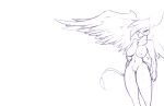  anthro anthrofied avian beak big_breasts black_and_white breasts duplicitousmachine feathered_wings feathers female friendship_is_magic gilda_(mlp) gryphon looking_at_viewer monochrome my_little_pony non-mammal_breasts nude pussy solo wallpaper wings 