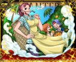  3girls bellemere breasts cigarette large_breasts mother_and_daughter multiple_girls nami_(one_piece) nojiko non-web_source one_piece smile 