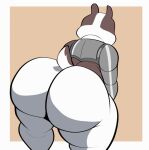  2d_animation animated anthro badger badgerclops big_butt bouncing_butt bubble_butt butt cartoon_network chubby_male huge_butt humanoid male mammal mao_mao:_heroes_of_pure_heart metal mustelid musteline nathanatwar slightly_chubby solo tail thick_thighs twerking 
