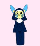 anthro female generation_3_pokemon hi_res humanoid minun nintendo nun nun_outfit pokemon pokemon_(species) riverxa solo 