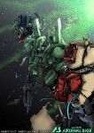  alpha_azieru assault_visor cable char&#039;s_counterattack copyright_name from_side gundam gundam_arsenal_base jegan logo looking_down mecha mobile_suit moyashi_koubou no_humans official_art re-gz robot science_fiction solo_focus space wreckage 