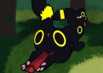  animal_genitalia animal_penis aroused canine_genitalia canine_penis eeveelution generation_2_pokemon genitals knot lazy_background nashperosa needy nintendo paws penis pokemon pokemon_(species) umbreon 